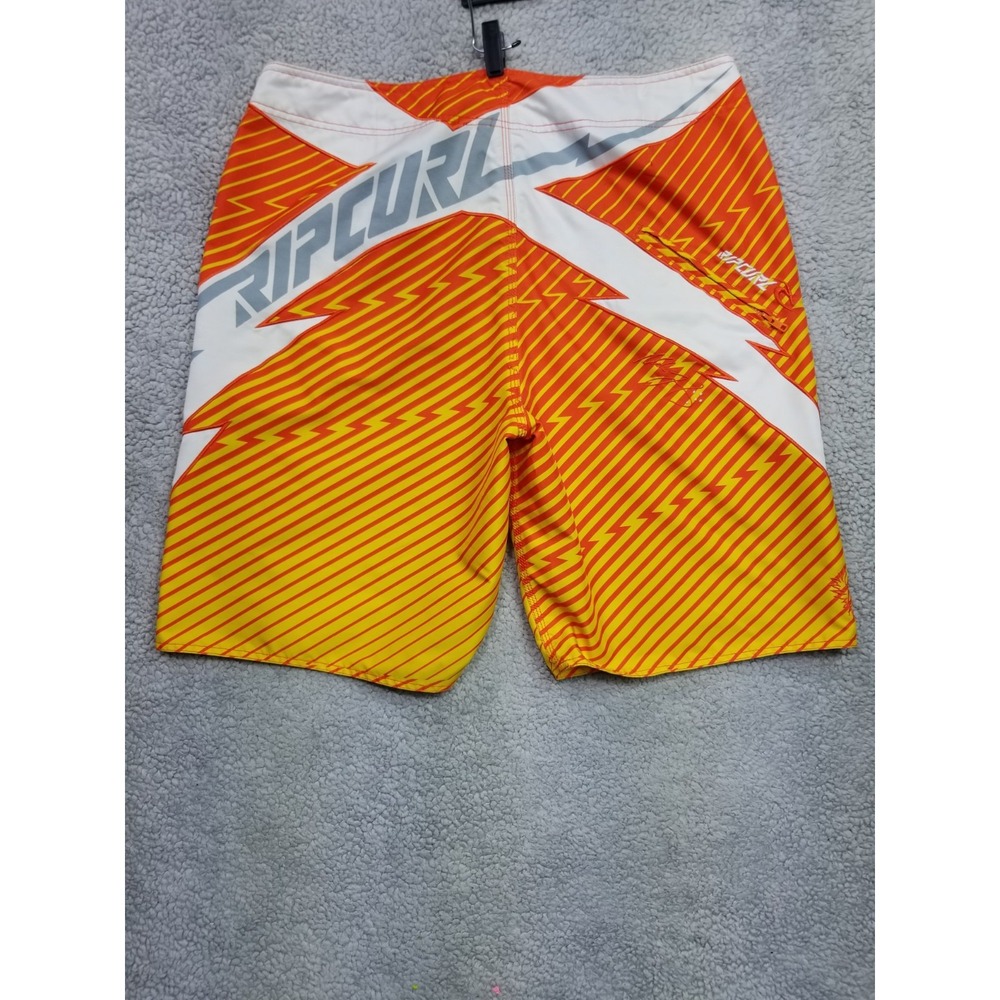 Rip Curl Mick Fanning White Lightning Signature Series Y2K Board Shorts Size 38
